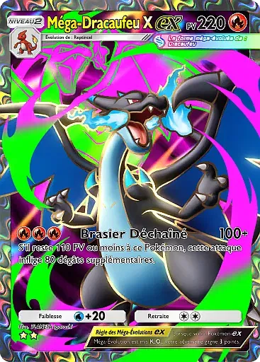 Méga dracaufeu X ex