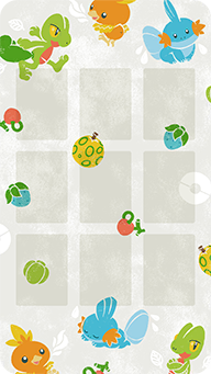 Arrière-plan — Treecko, Torchic & Mudkip