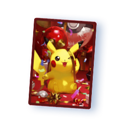 Protège-carte — Nouvel An avec Pikachu