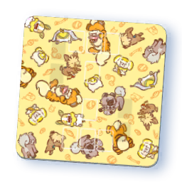 Tapis de jeu — Voltoutou, Caninos, Ponchiot, Rocabot et Pâtachiot