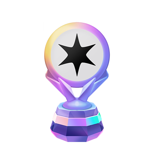 Trophée Cartes Incolore — Arc-en-ciel